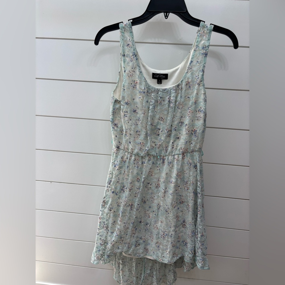 Love Reign Light Blue Sleeveless Scoop Neck Sundress